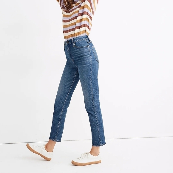 Madewell Coldbrook Wash Classic Straight High-Waisted Jeans 27 - Picture 2 of 8
